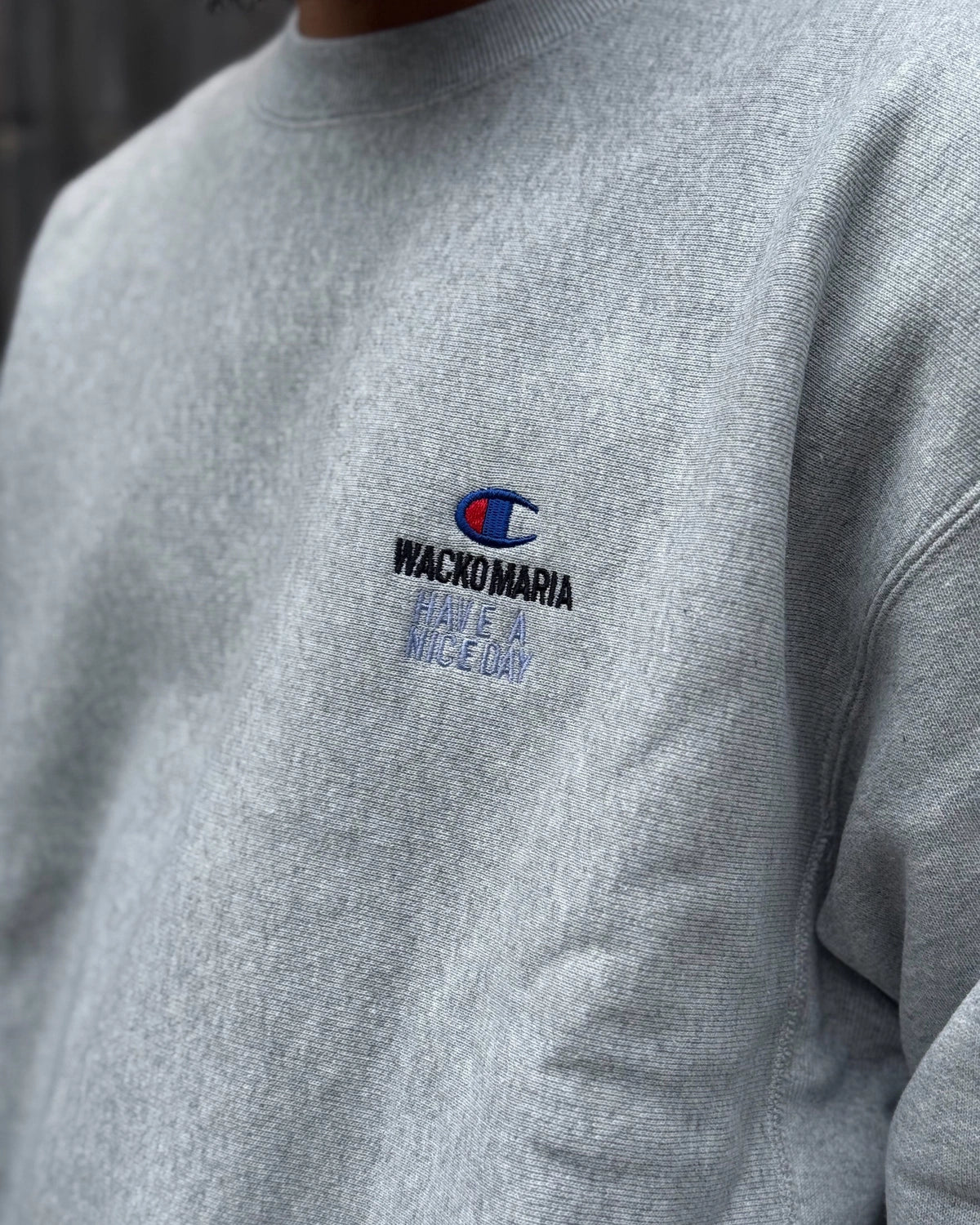 WACKO MARIA × Champion / REVERSE WEAVE CREW NECK SWEAT SHIRT (26FW-WMC-CP04)