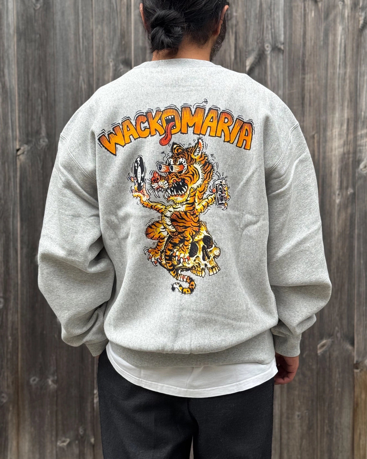 WACKO MARIA × Champion / REVERSE WEAVE CREW NECK SWEAT SHIRT (26FW-WMC-CP04)