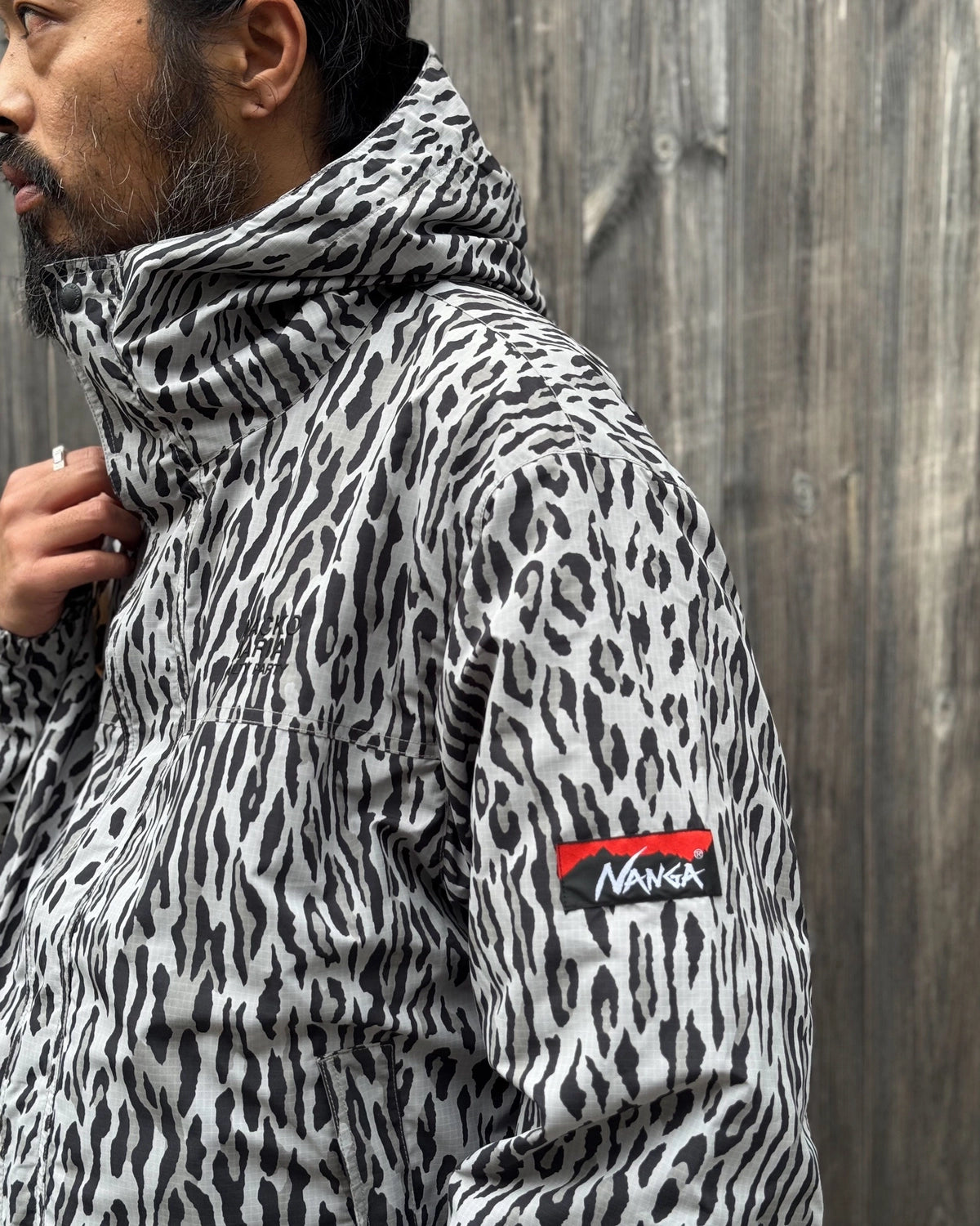 WACKO MARIA × NANGA / LEOPARD MOUNTAIN PARKA (26FW-WMO-NA08)