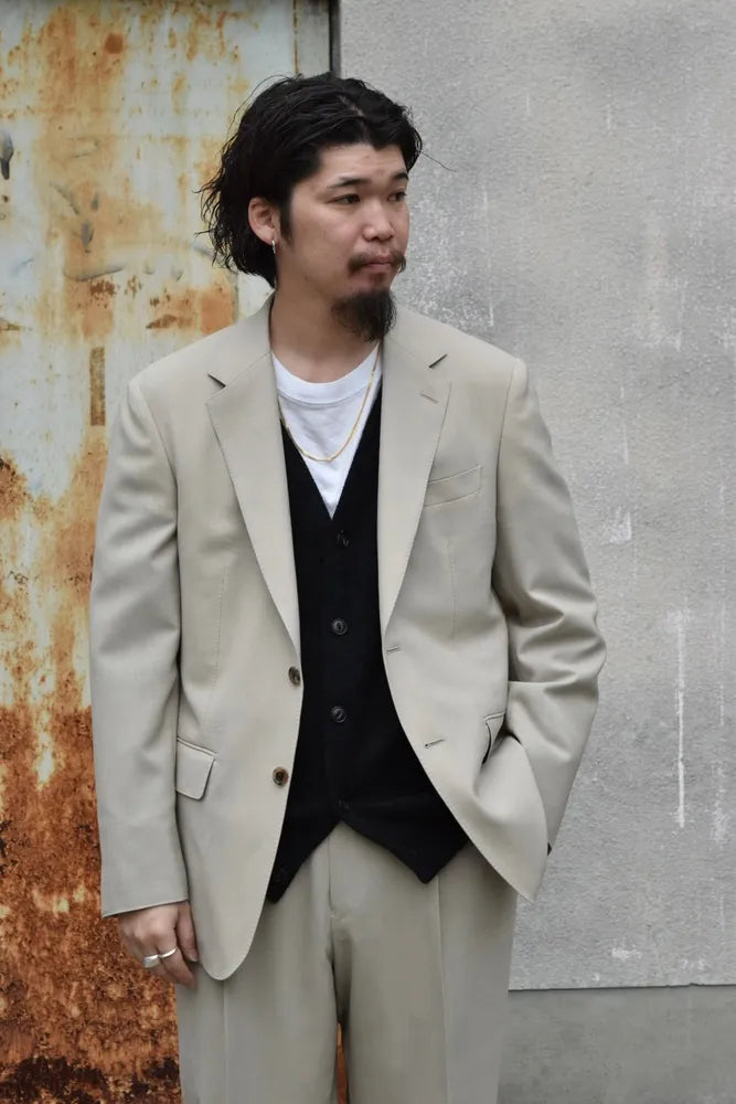 WACKO MARIA / × DORMEUIL SINGLE BREASTED JACKET -TYPE3- ＆ PLEATED TROUSERS -TYPE2- (24FW-WMO-SU03)