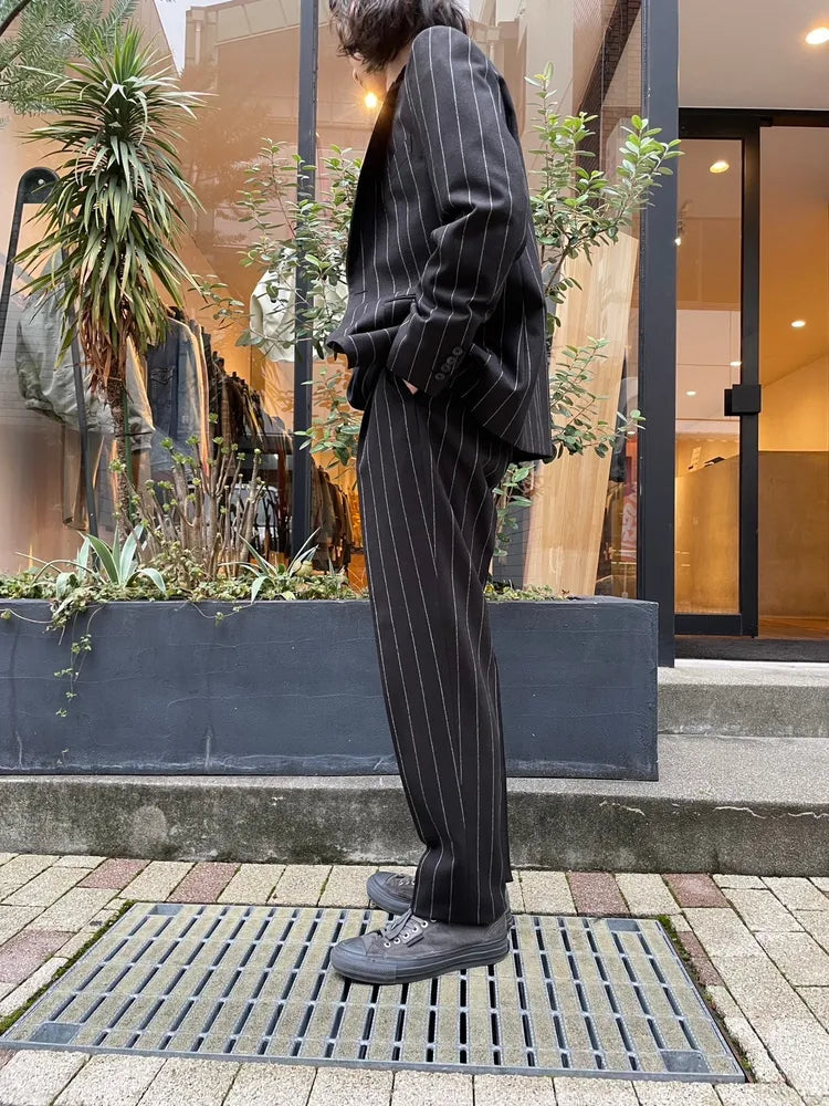 WACKO MARIA / × DORMEUIL SINGLE BREASTED JACKET -TYPE7- ＆ PLEATED TROUSERS -TYPE2- (24FW-WMO-SU07)