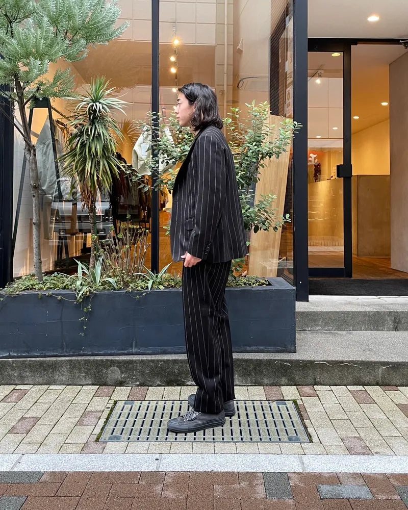 WACKO MARIA / × DORMEUIL SINGLE BREASTED JACKET -TYPE7- ＆ PLEATED TROUSERS -TYPE2- (24FW-WMO-SU07)