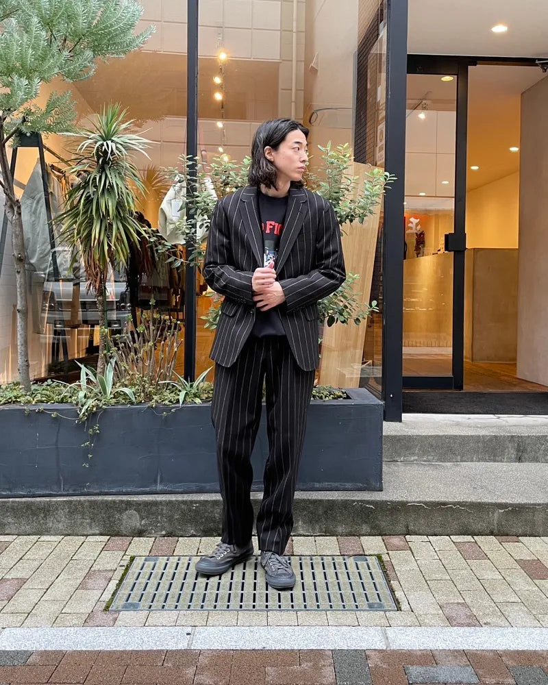 WACKO MARIA / × DORMEUIL SINGLE BREASTED JACKET -TYPE7- ＆ PLEATED TROUSERS -TYPE2- (24FW-WMO-SU07)