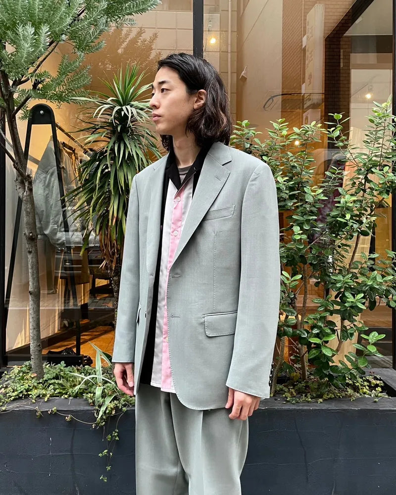 WACKO MARIA / × DORMEUIL SINGLE BREASTED JACKET -TYPE4- ＆ PLEATED TROUSERS -TYPE2- (24FW-WMO-SU04)