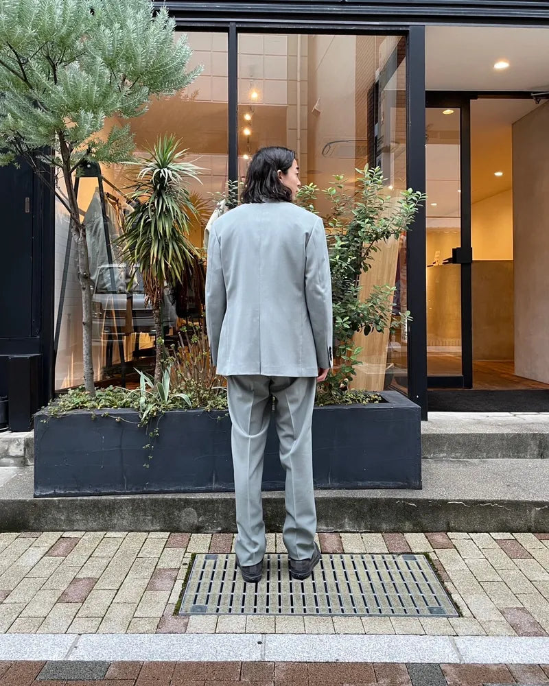 WACKO MARIA / × DORMEUIL SINGLE BREASTED JACKET -TYPE4- ＆ PLEATED TROUSERS -TYPE2- (24FW-WMO-SU04)