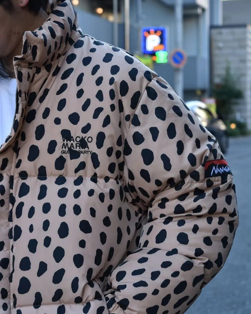 WACKO MARIA / × NANGA LEOPARD DOWN JACKET (24FW-WMO-NA03)