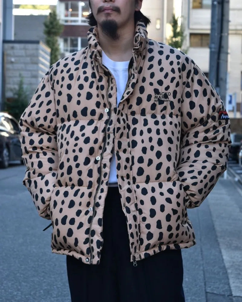 WACKO MARIA / × NANGA LEOPARD DOWN JACKET (24FW-WMO-NA03)