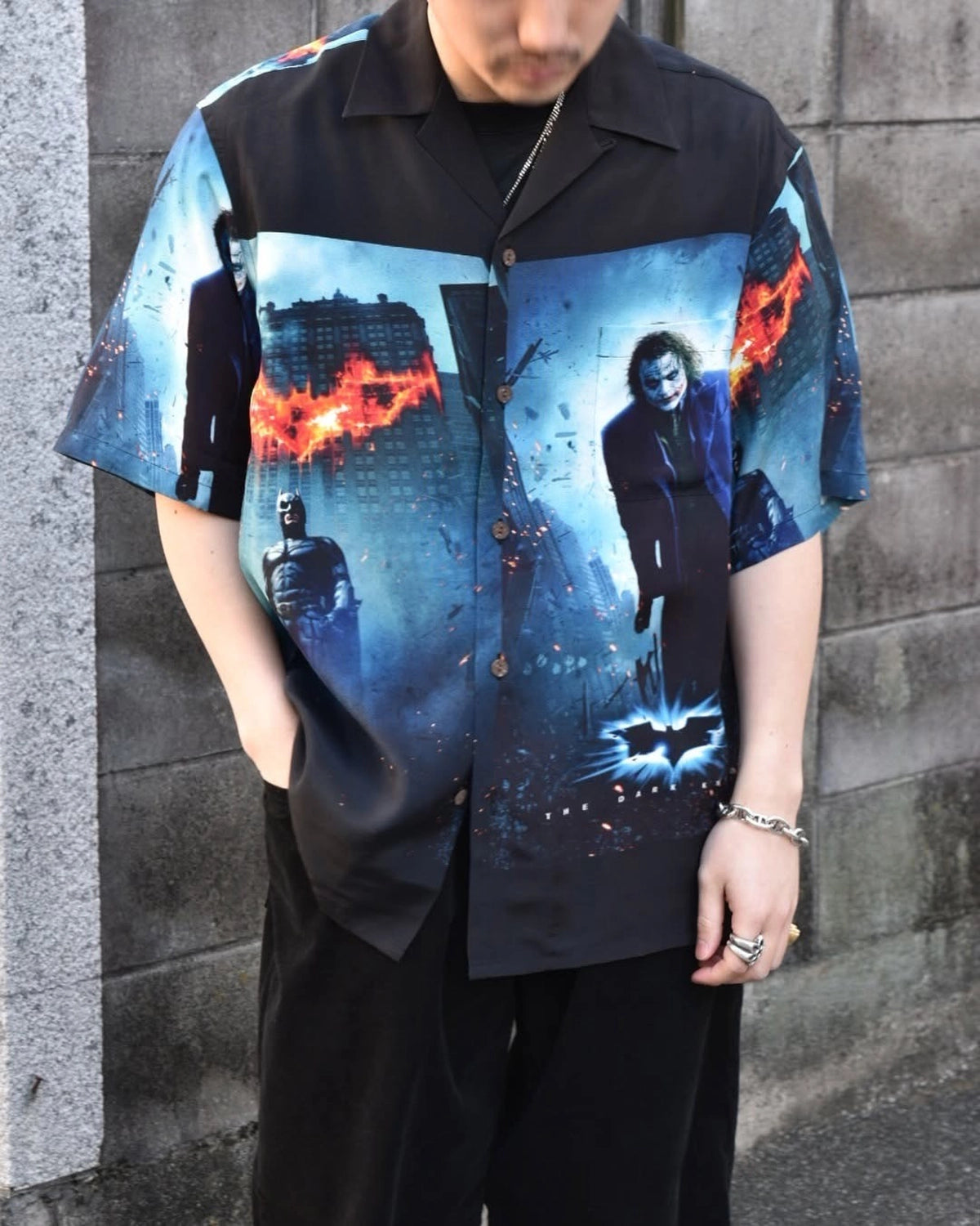 WACKO MARIA × THE DARK KNIGHT TRILOGY / HAWAIIAN SHIRT -TYPE-2- (TDKT-WM-HI02)