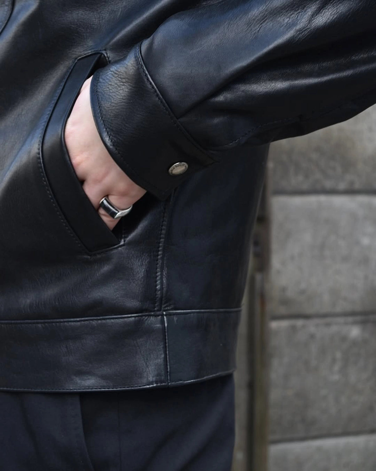 WACKO MARIA / LEATHER JACKET (25SS-WMO-BL01)