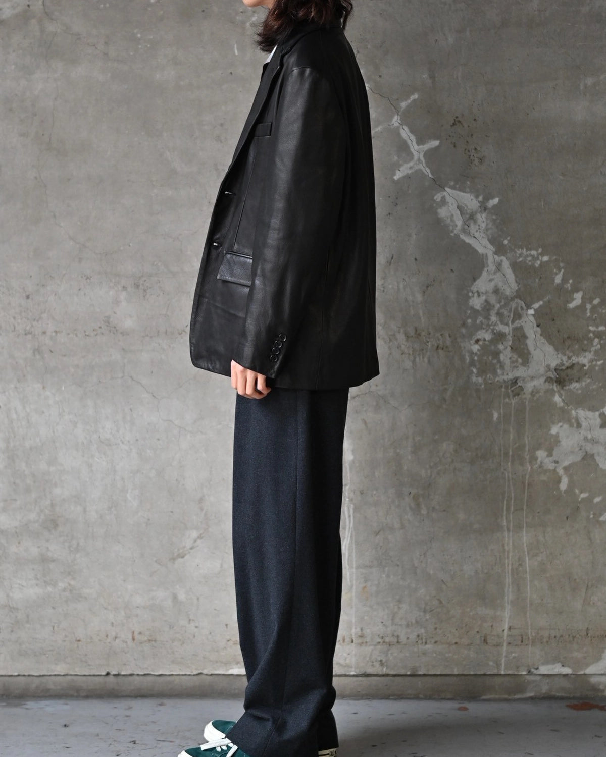 WACKO MARIA / LEATHER SINGLE BREASTED JACKET (26FW-WMO-JK02)