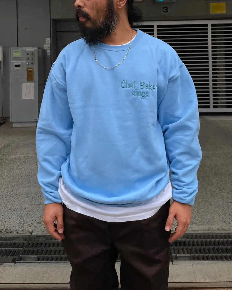 WACKO MARIA(ワコマリア) / CHET Baker / CREW NECK SWEAT SHIRT -TYPE1- | 公式通販・JACK in THE net Blue / XL