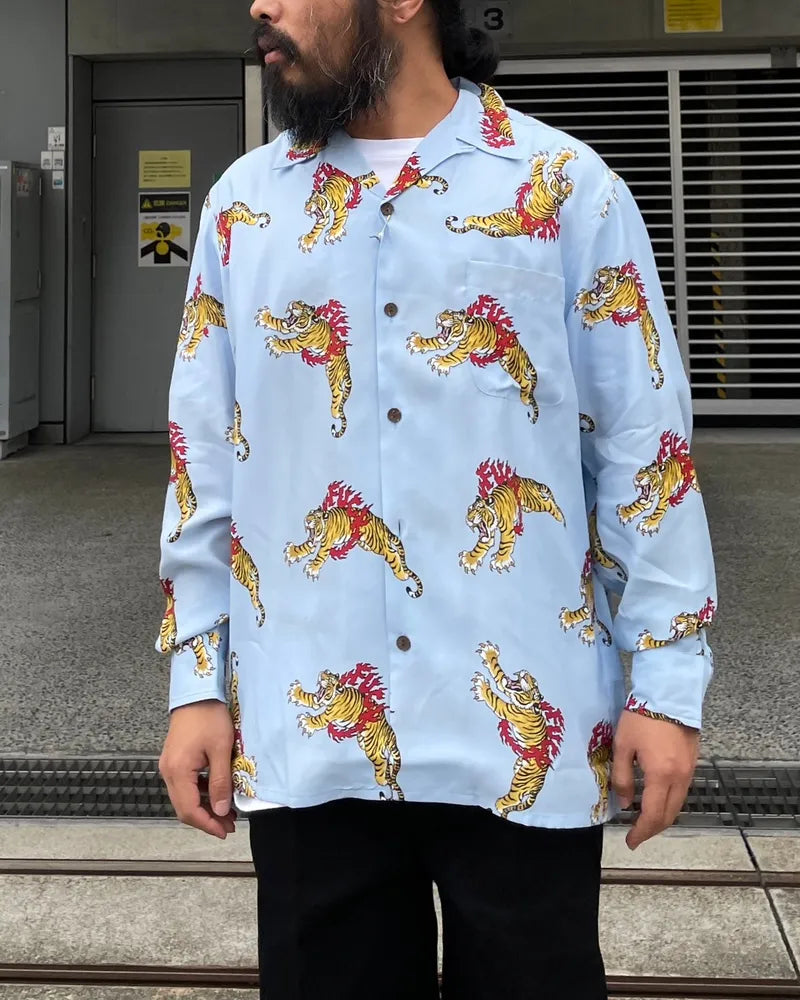 WACKO MARIA / TIM LEHI / HAWAIIAN SHIRT L/S (24FW-WMS-HI03)