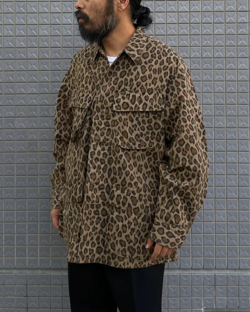 WACKO MARIA / LEOPARD FATIGUE JACKET (24FWE-WMO-ML04)