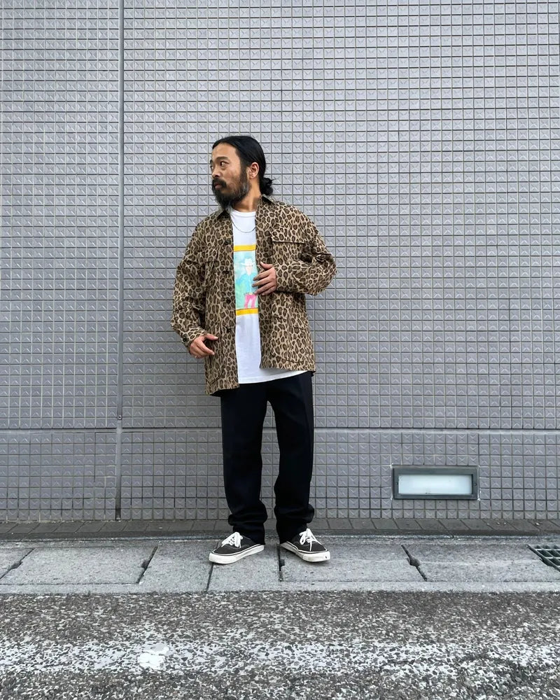 WACKO MARIA / LEOPARD FATIGUE JACKET (24FWE-WMO-ML04)