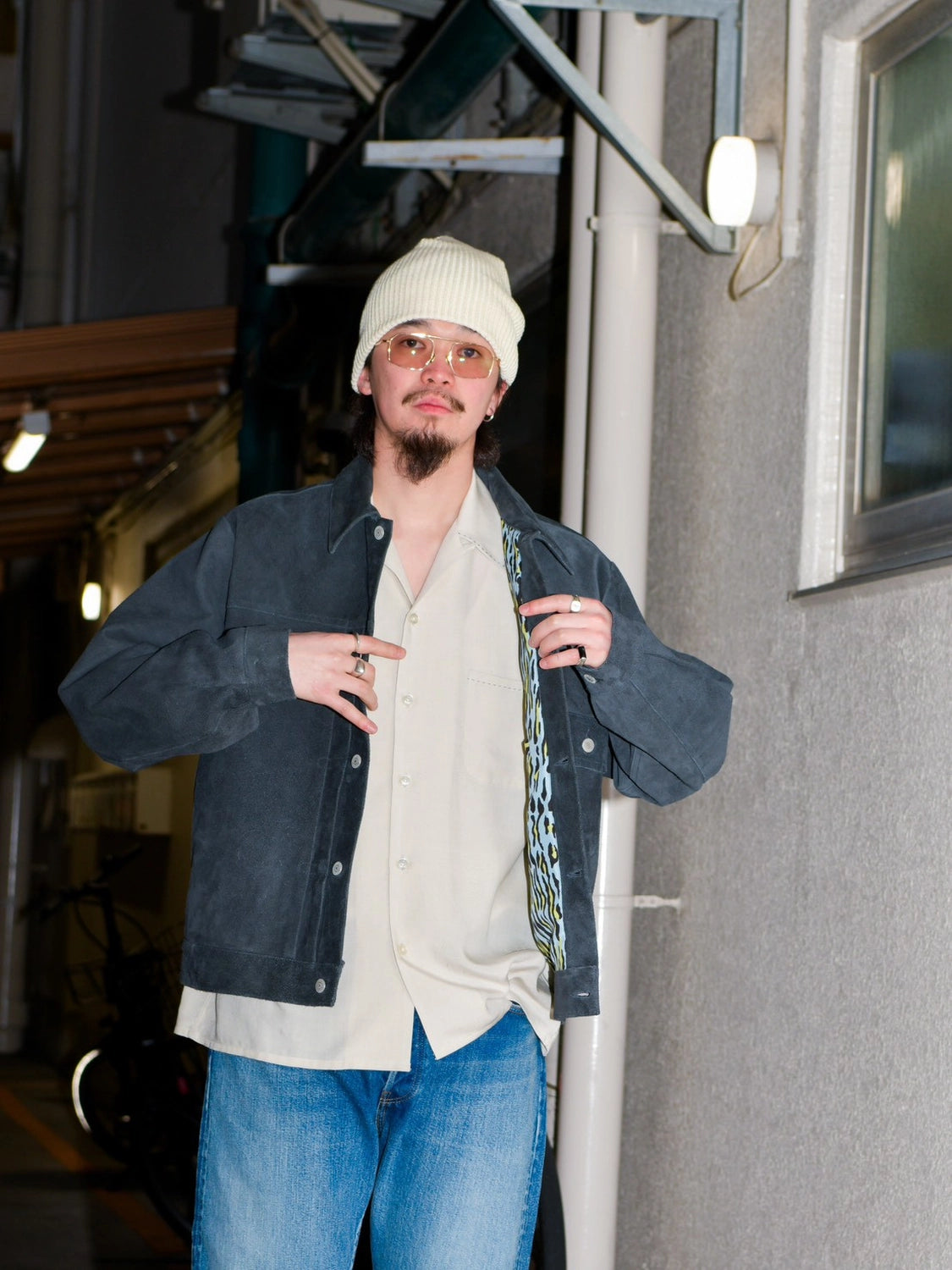 WACKO MARIA (※ J.B. Voice EXCLUSIVE ) / SUEDE LEATHER TRUCKER JACKET (WMGP-JBV-BL01)