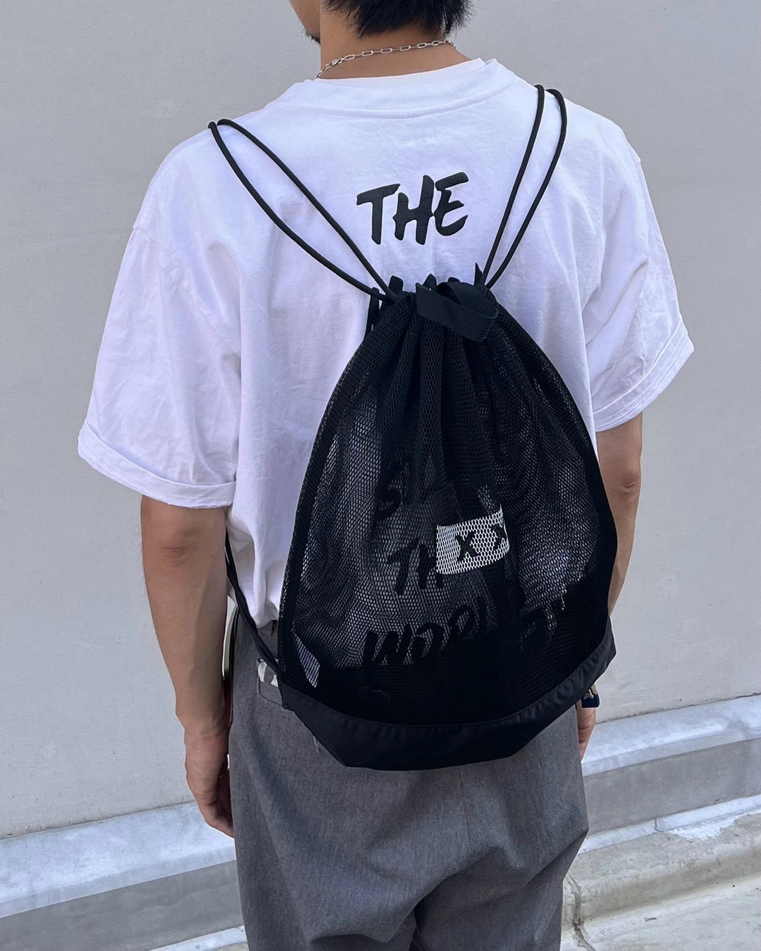 GOD SELECTION XXX / Box Logo Mesh Knap Sack (GX-S26-GD-04)