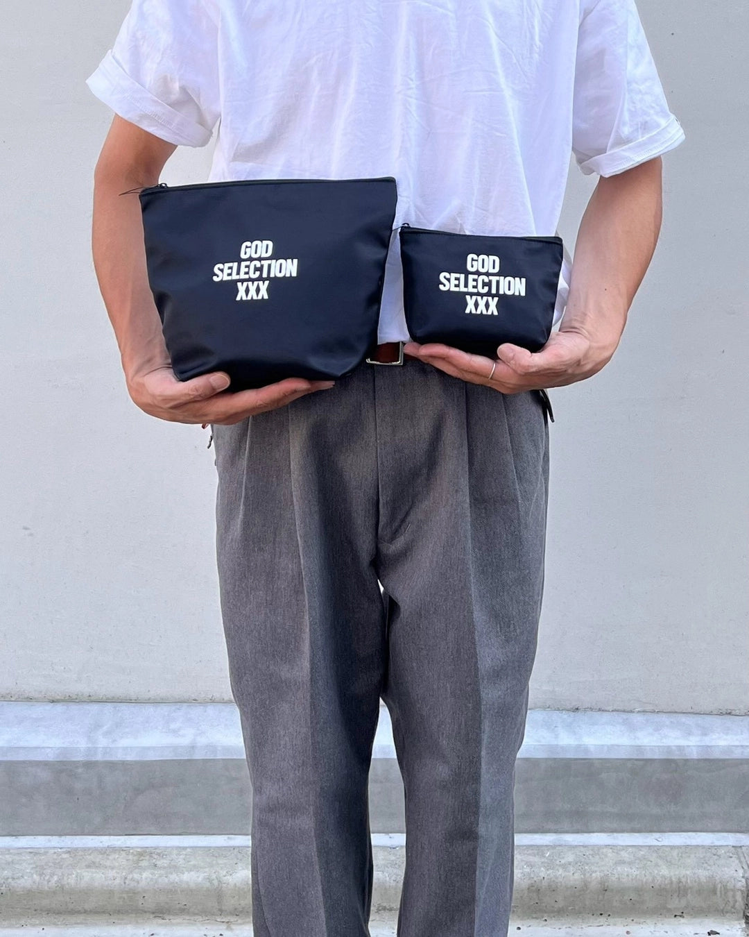 GOD SELECTION XXX / Logo Pouch Set -Set of 2- (GX-S26-GD-06)