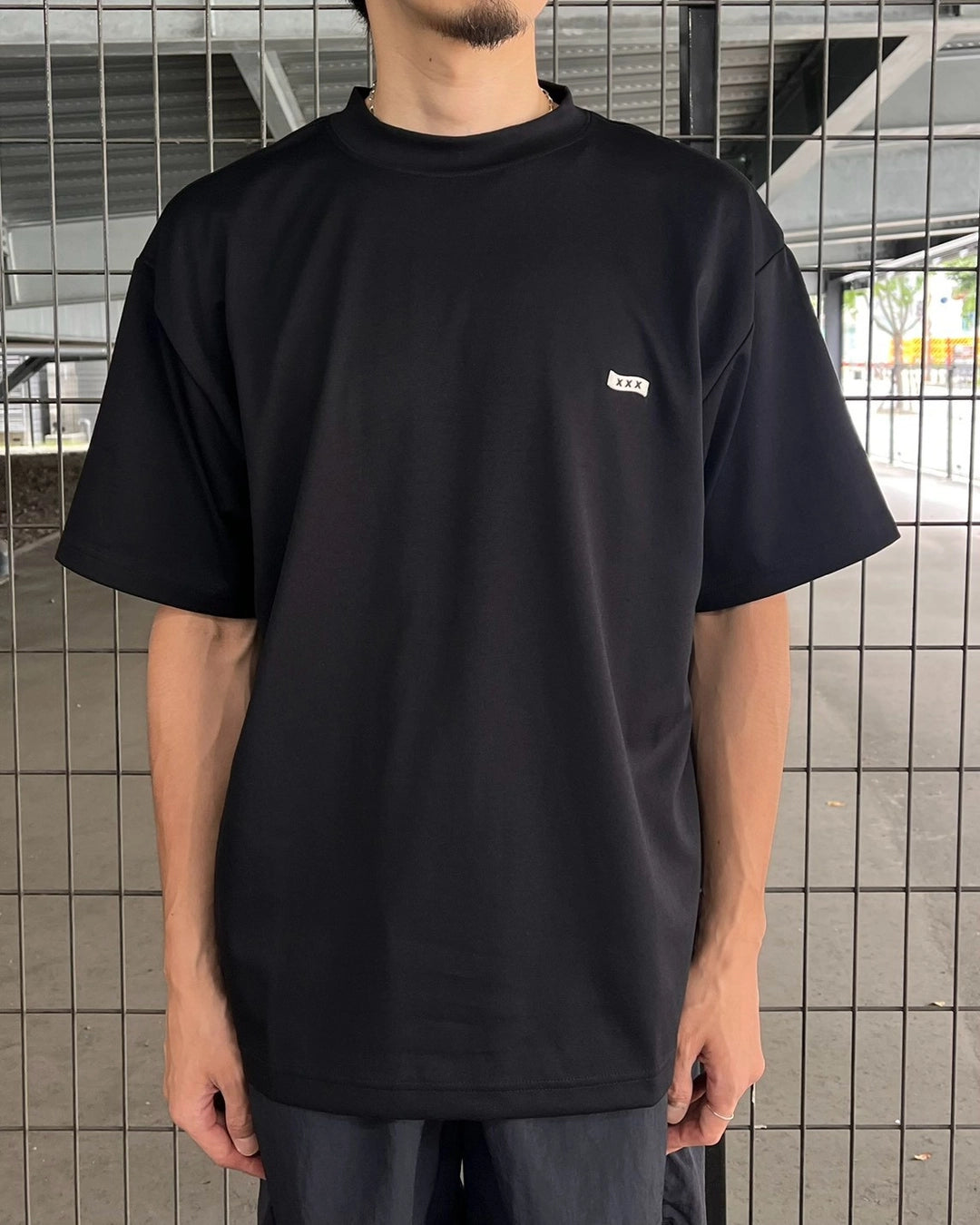 GOD SELECTION XXX / Mini Box Logo Mock Neck Tee (GX-S26-CS-09)