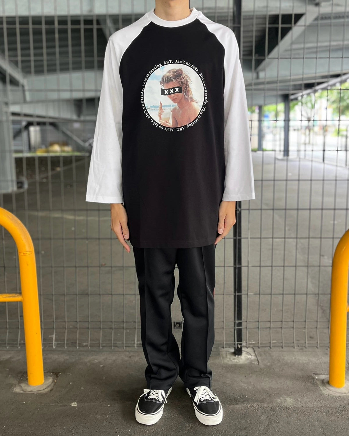 GOD SELECTION XXX / Box Logo "This is ART" Photo Graphic Raglan Sleeve Tee (GX-S26-RT-02)