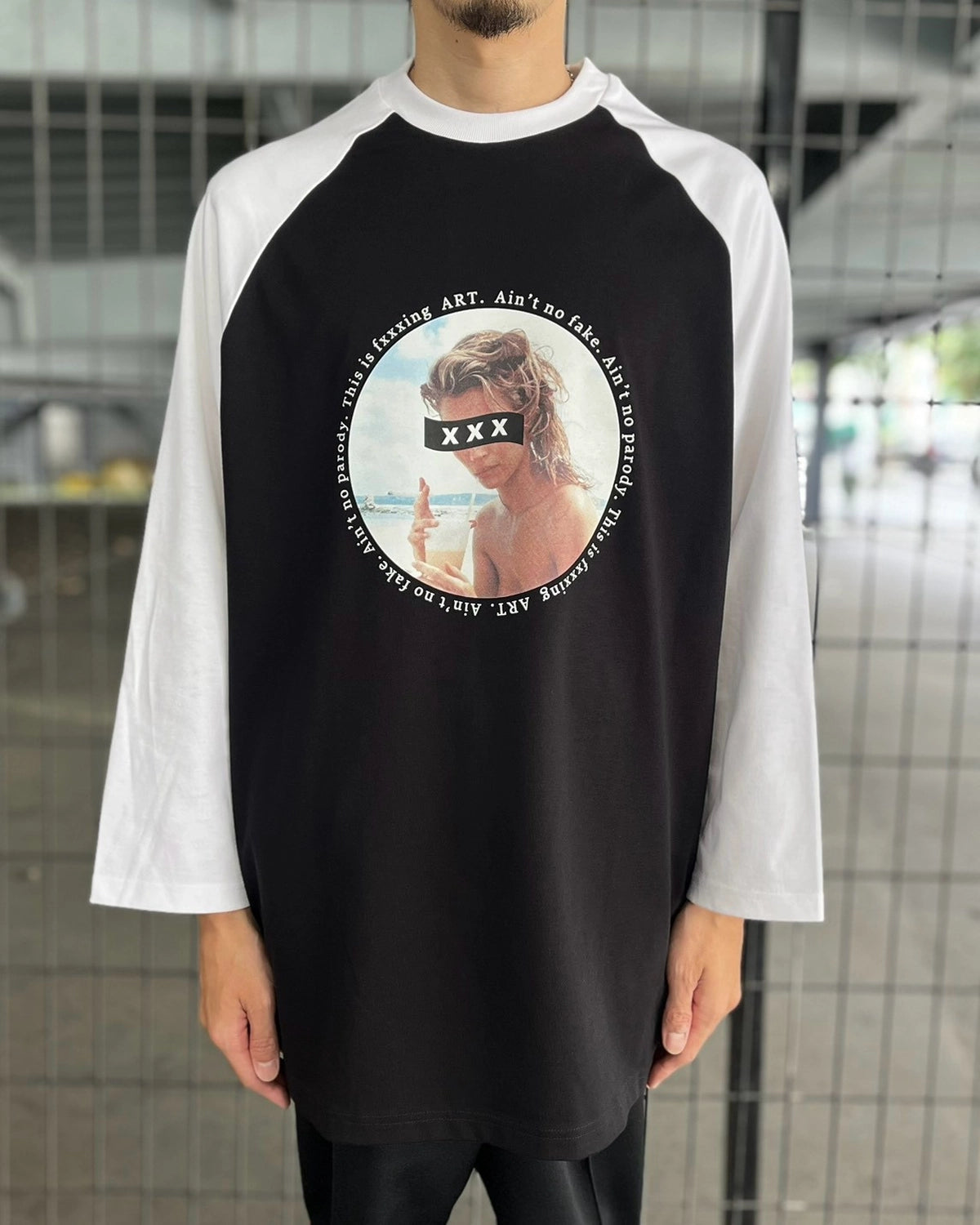 GOD SELECTION XXX / Box Logo "This is ART" Photo Graphic Raglan Sleeve Tee (GX-S26-RT-02)