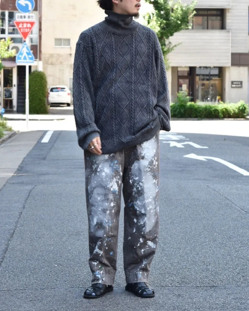 YOHJI YAMAMOTO / HIGH-NECK KNIT (YY-A24-0000-322)