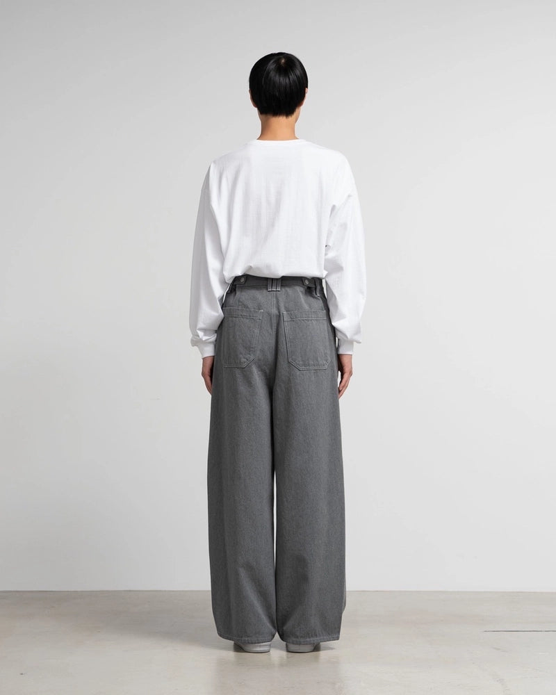 Graphpaper × YOKE / 3PLEATED DENIM WIDE TROUSERS (GM243-40218Y)