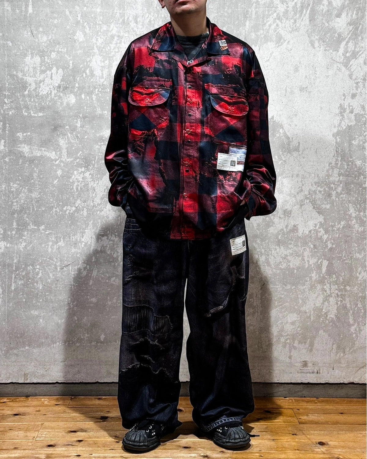 Maison MIHARA YASUHIRO × T.A.T.A / TATA CHECK SHIRT (C14SH402)