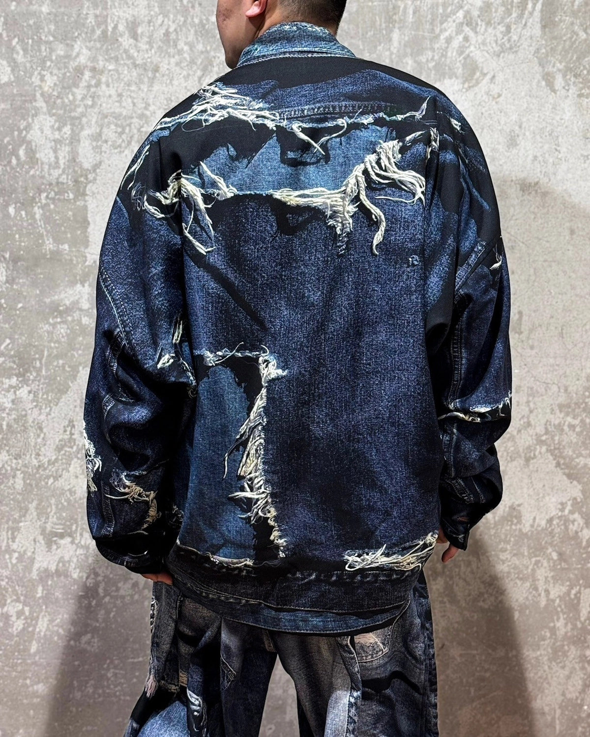 Maison MIHARA YASUHIRO × T.A.T.A / Trompe-l'oeil Archive Printed Jacket (C14BL401)