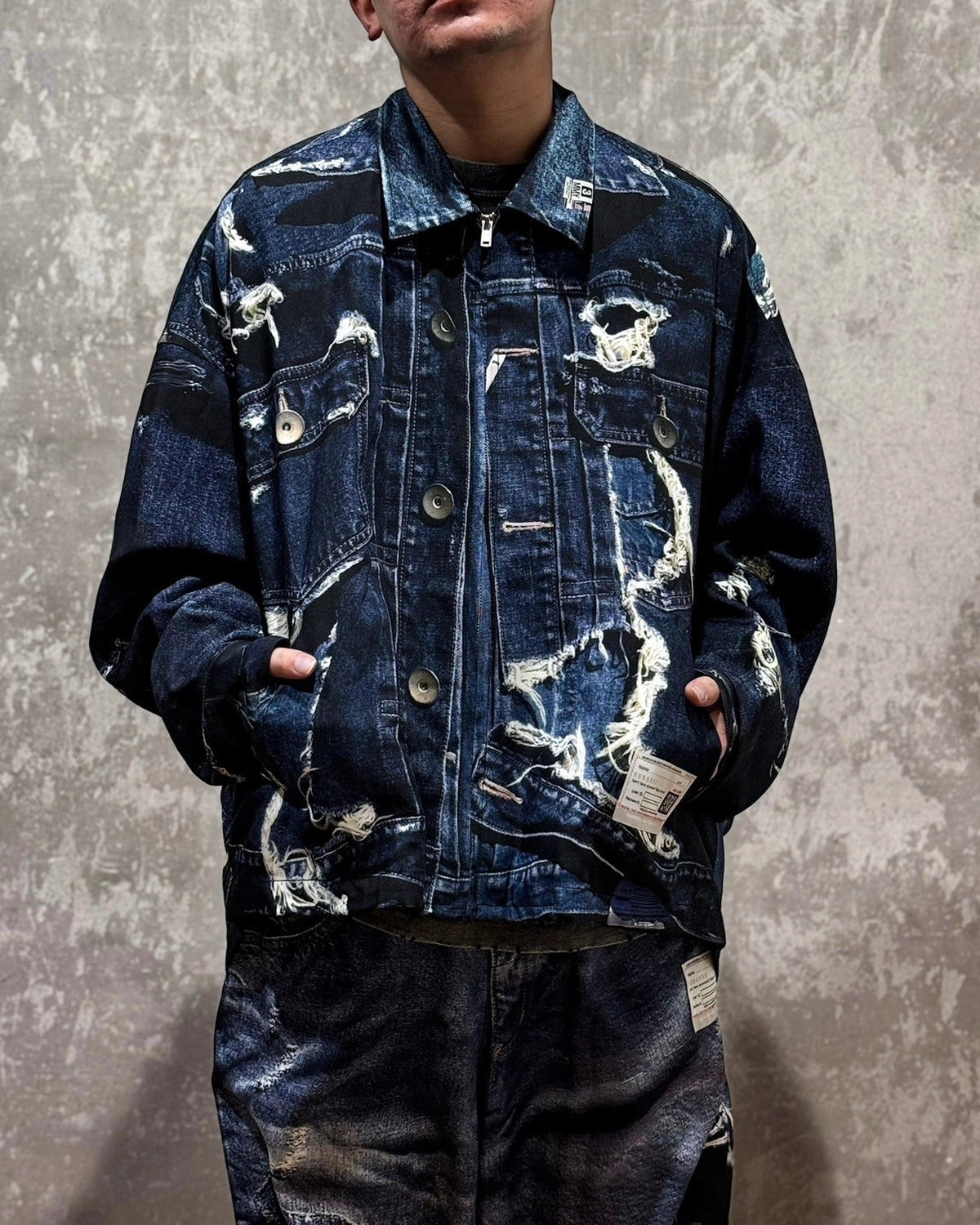 Maison MIHARA YASUHIRO × T.A.T.A / Trompe-l'oeil Archive Printed Jacket (C14BL401)