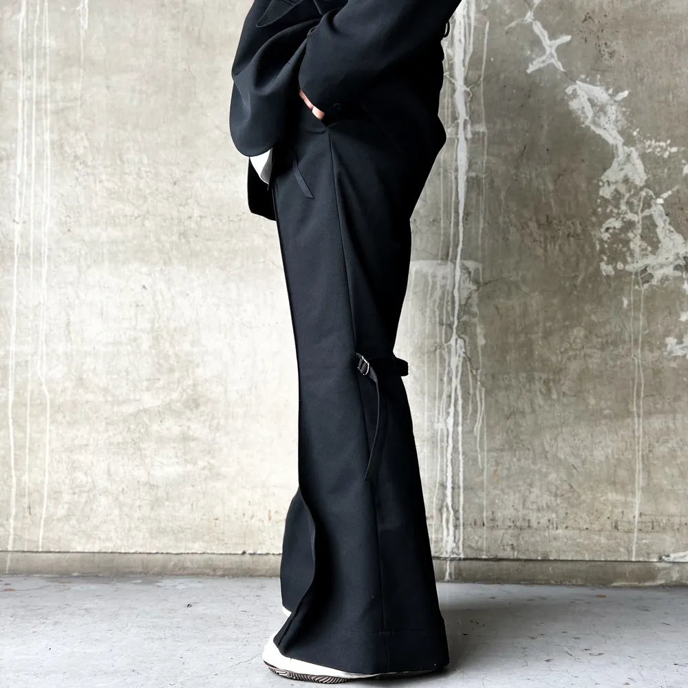 Tamme Tropical Wool Gaiter Slacks ブラック Tamme Tropical Wool Gaiter Slacks ブラック