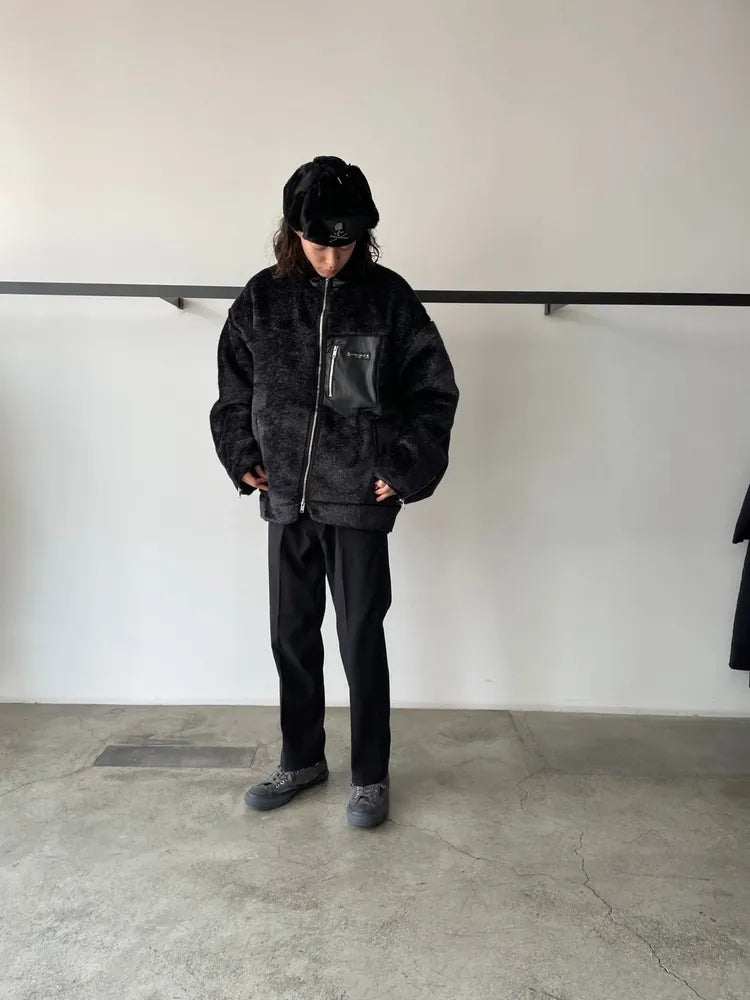 mastermind JAPAN / RABBIT FUR JACKET BOXY FIT (MJ24E13-BL048)