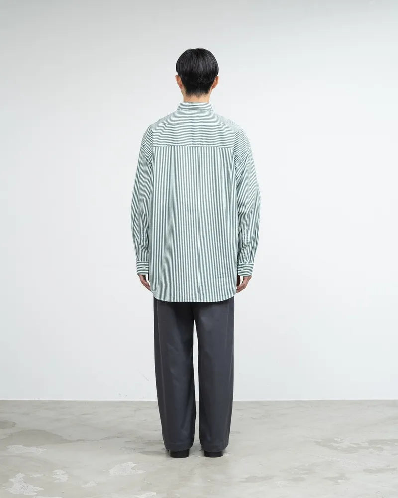 Graphpaper / Broad L/S Oversized Regular Collar Shirt (GM244-50022STB)