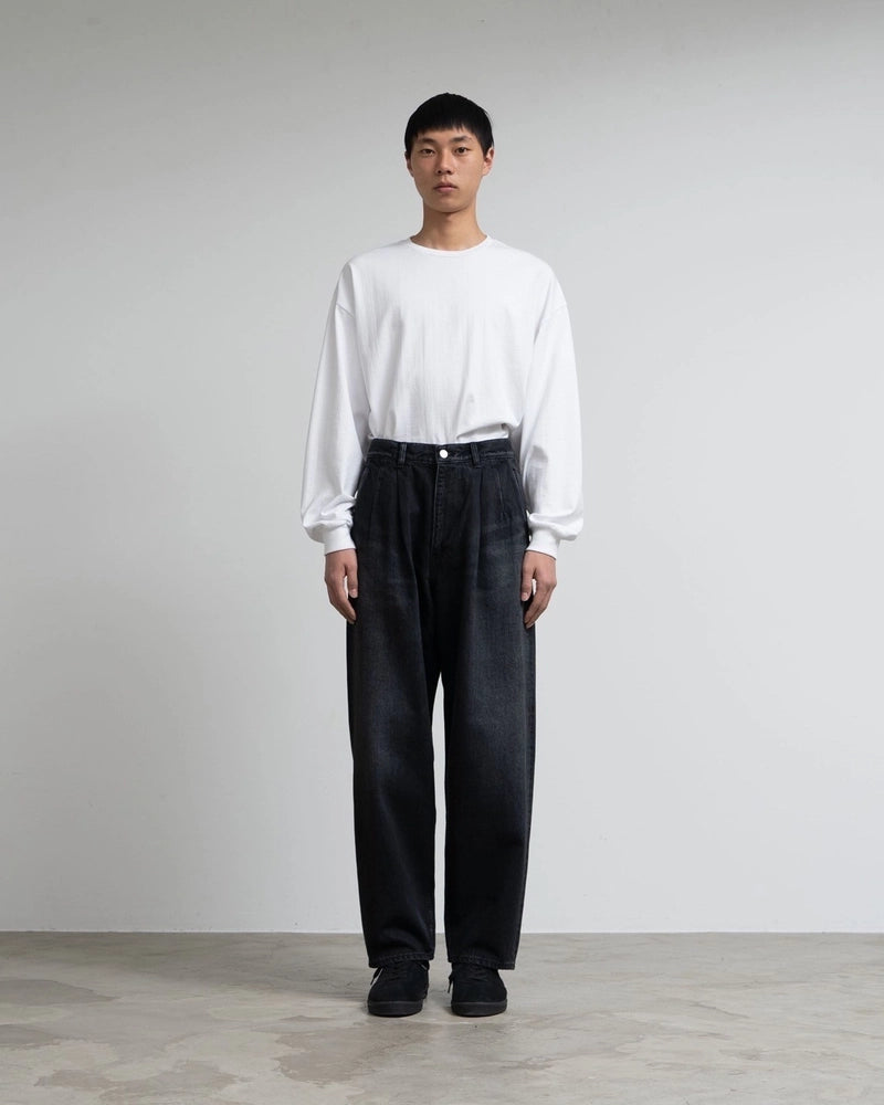 Graphpaper / Selvage Denim Two Tuck Tapered Pants (GU251-40187DB)