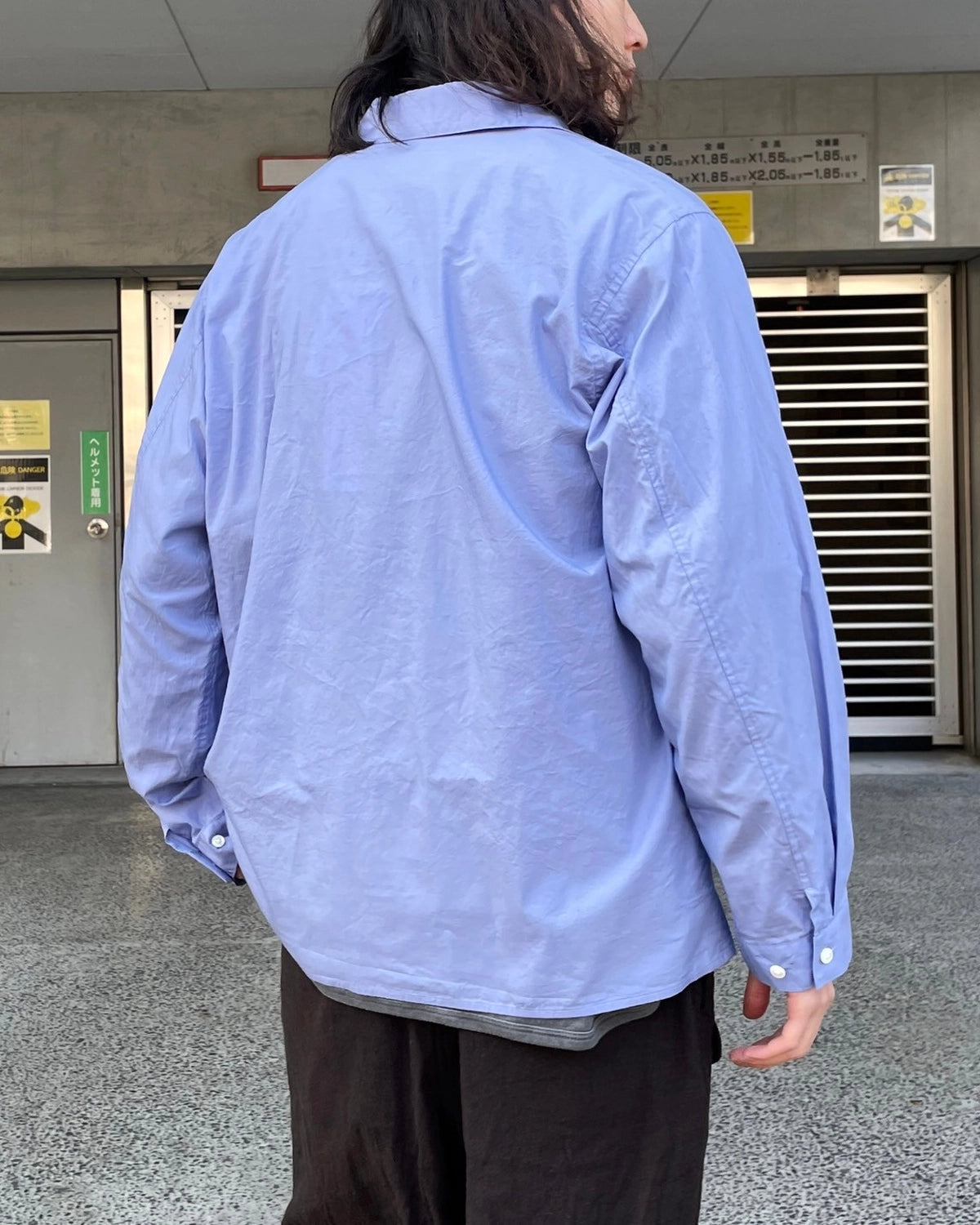 blurhms / Chambray Zip Shirt (BHS25S020)