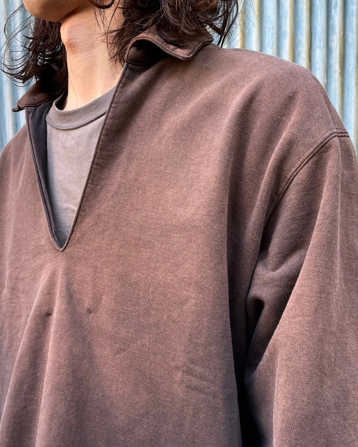 concause / FADE SKIPPER LONG SLEEVE SWEAT SHIRTS (2401010M)