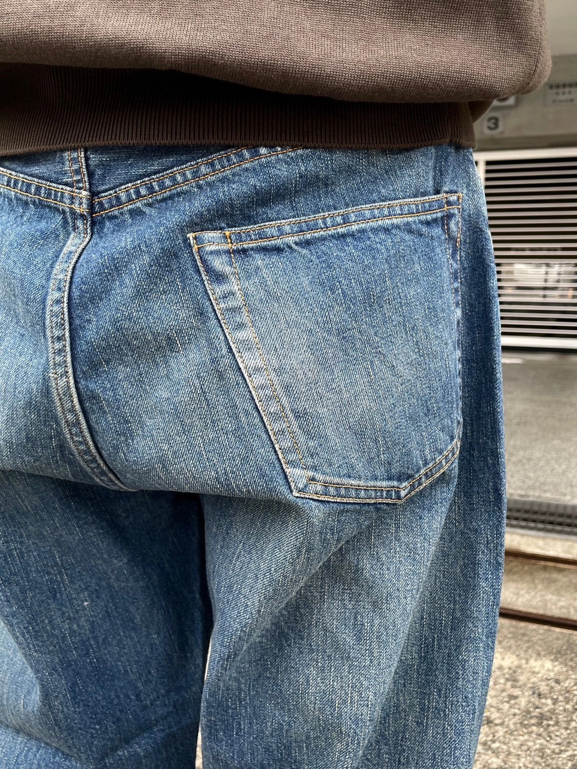 A.PRESSE / Washed Denim Wide Pants (AP-4002)