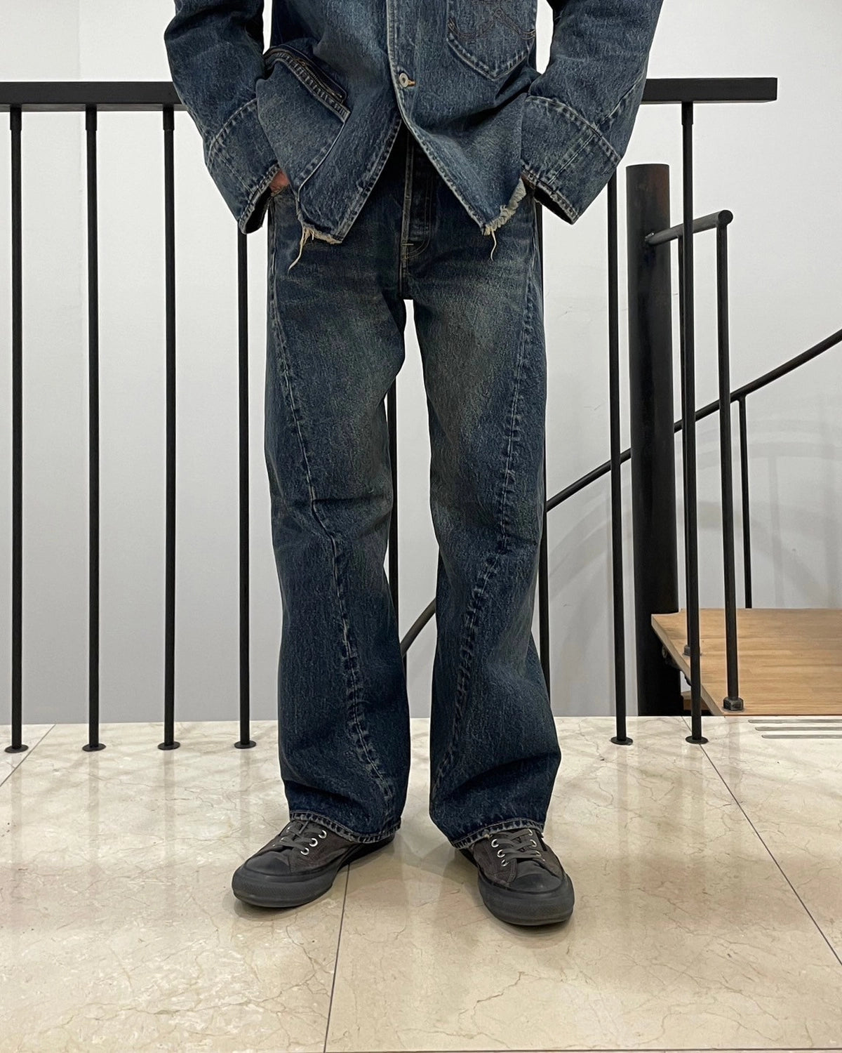 doublet / USED FINISH DENIM PANTS (25SS12PT300)