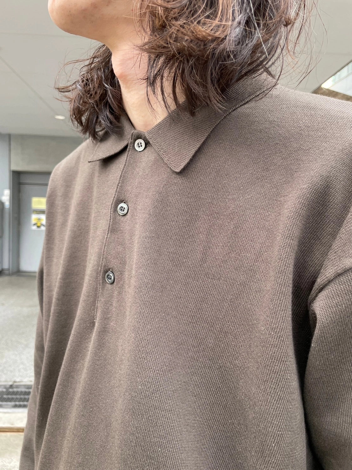 A.PRESSE / Cotton Knit  / L/S Polo Shirts (25SAP-03-02K)