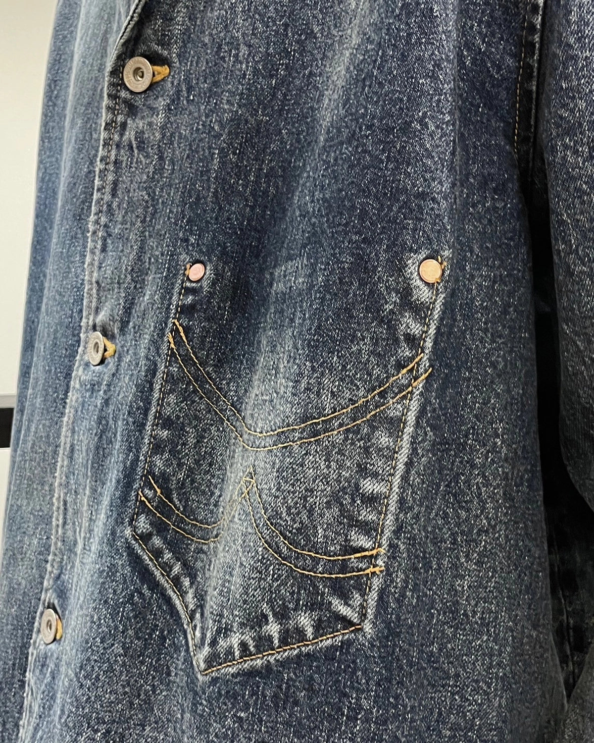 doublet / USED FINISH DENIM JACKET (25SS12BL213)