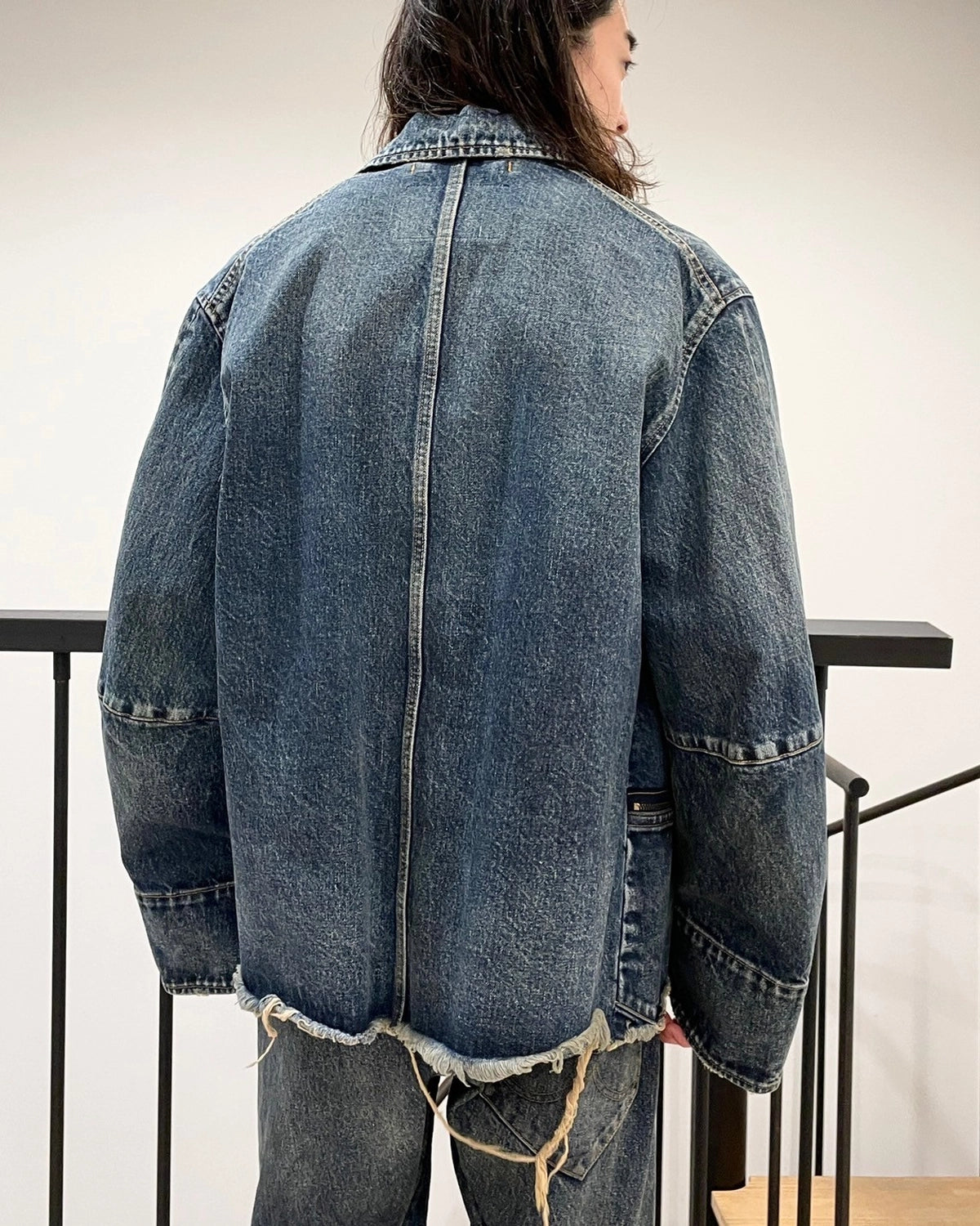 doublet / USED FINISH DENIM JACKET (25SS12BL213)