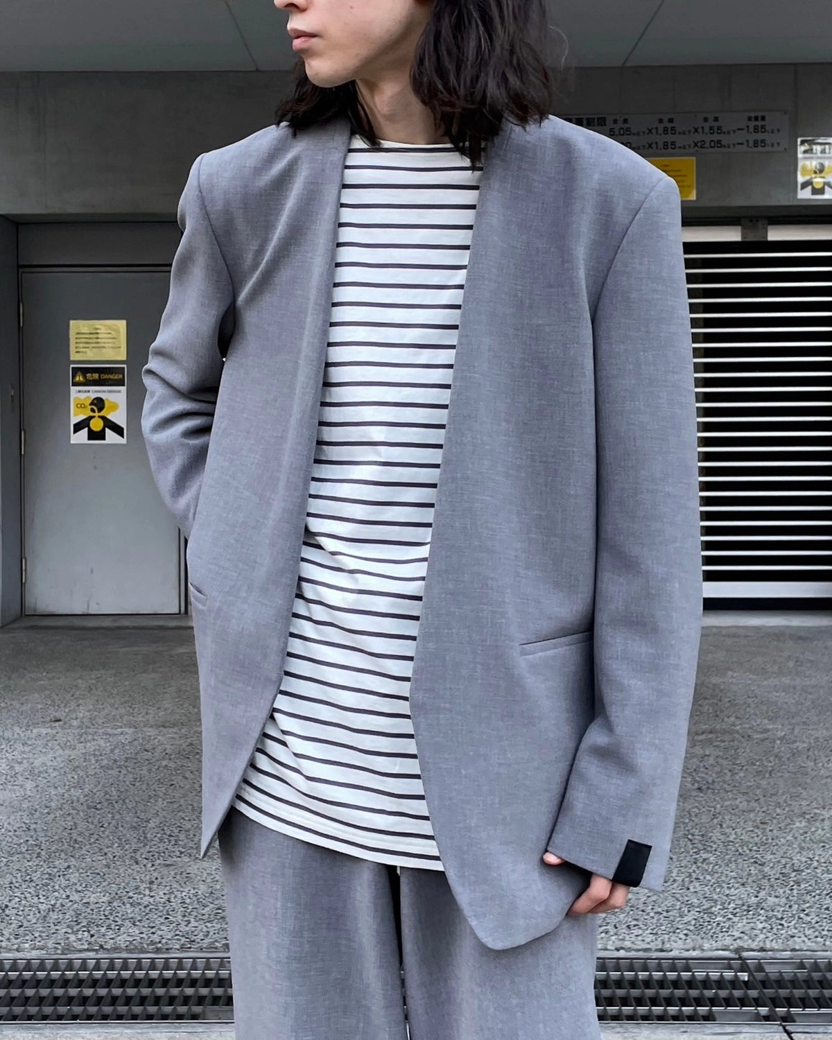 N.HOOLYWOOD COMPILE / COLLARLESS JACKET (2251-JK21-006)