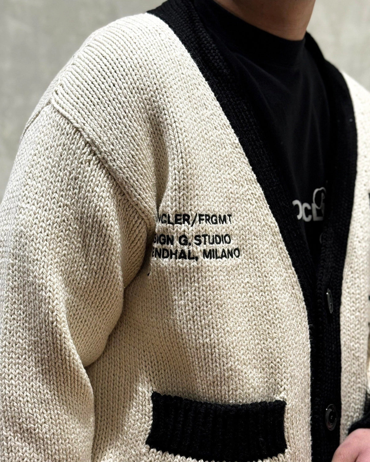 7 Moncler Fragment Hiroshi Fujiwara / CARDIGAN TRICOT (K1-09U-9B000-01 M5206)