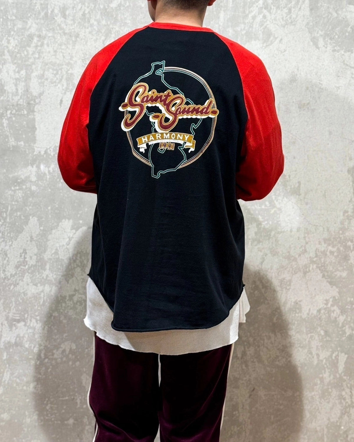エルクマン シャトリアン & 迷いの谷 SAINT M×××××× (セントマイケル) × LASTMAN / LM_SS TEE -SNT
