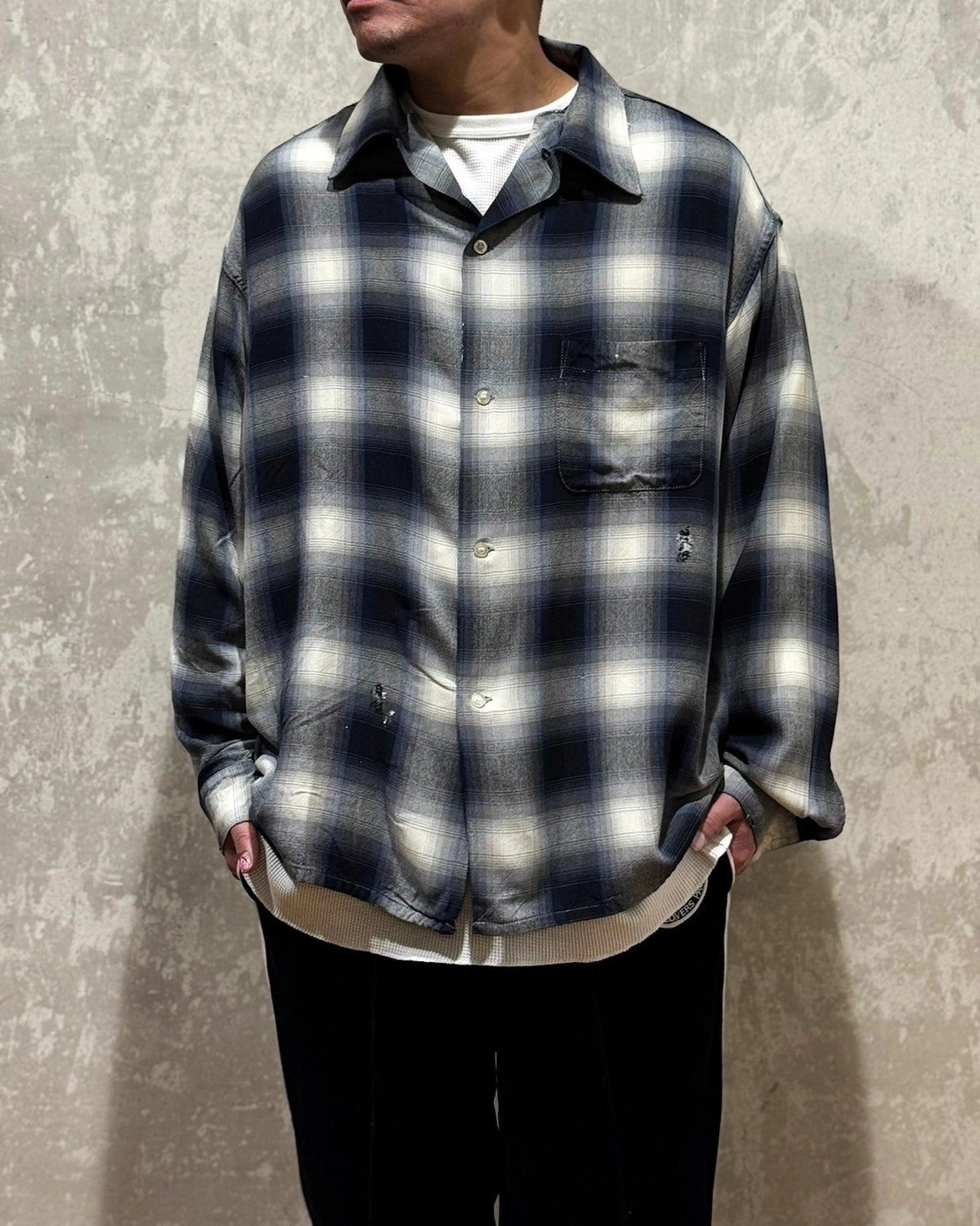 ©︎SAINT Mxxxxxx  × LASTMAN / LM_CHECK SHIRT (SM-HR8-0000-C29)