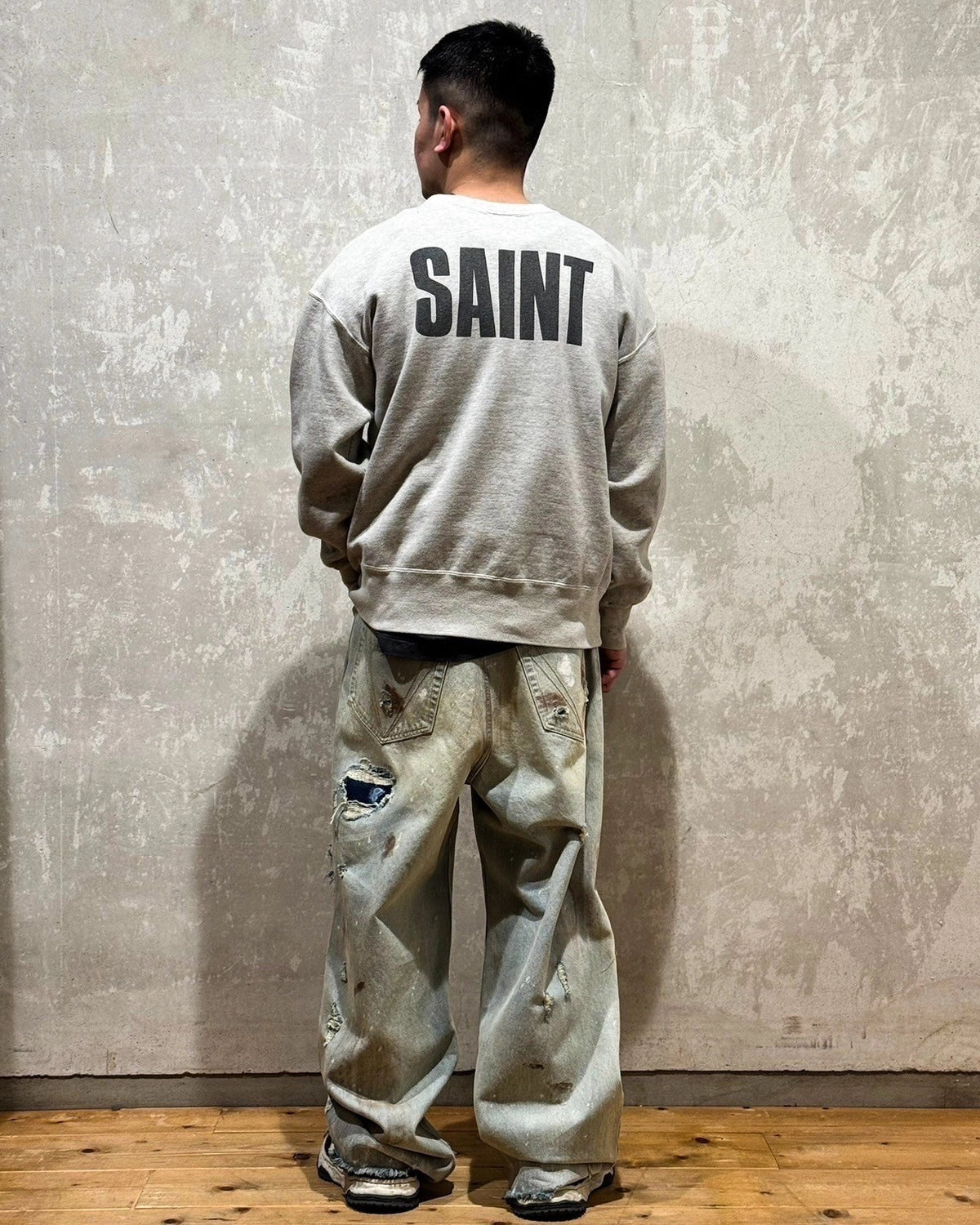 ©︎SAINT Mxxxxxx  × FRIENDS / FRD_CREW NECJ SWEAT (SM-HR8-0000-C58)