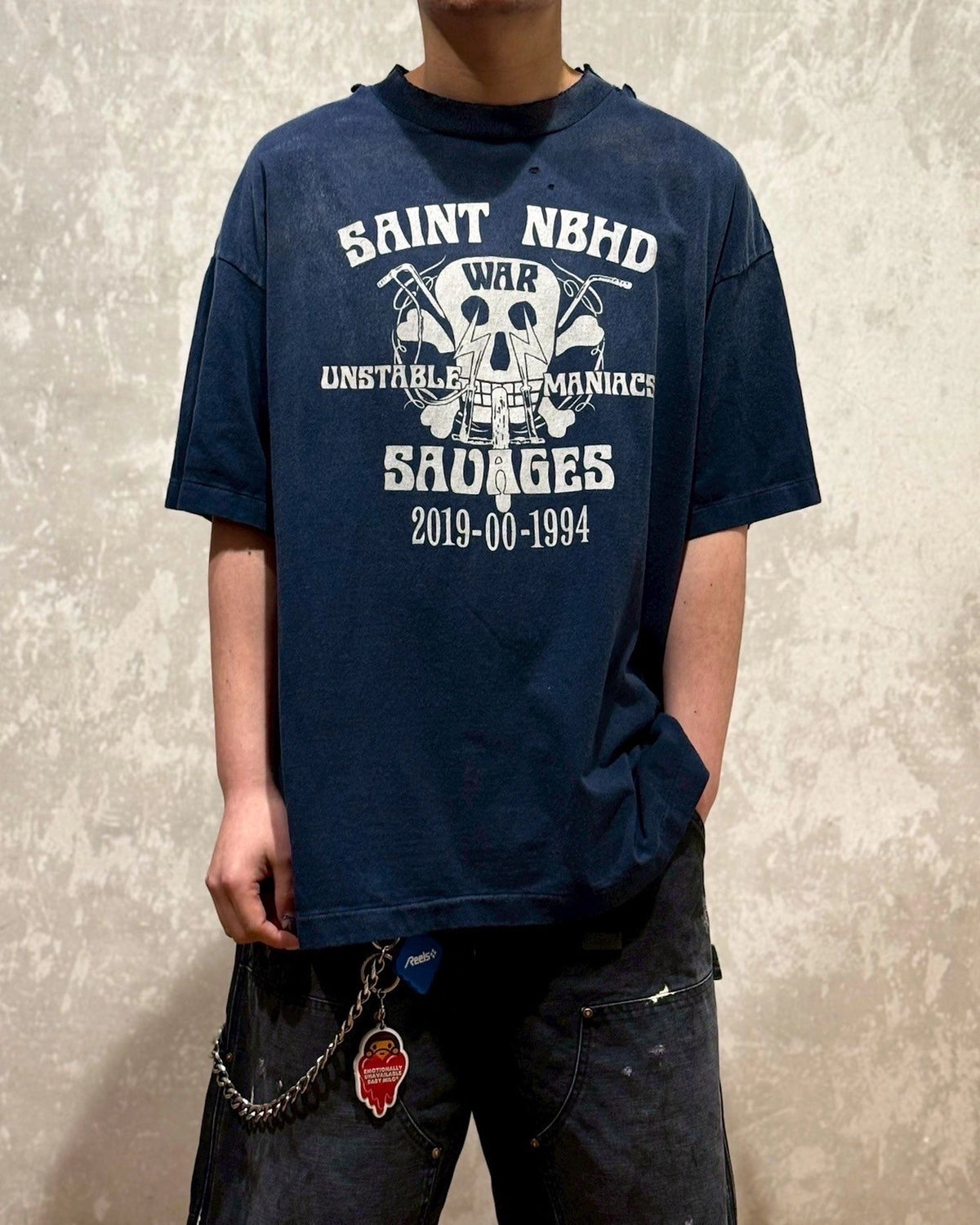 ©︎SAINT Mxxxxxx × NEIGHBORHOOD / NH_SS TEE / STHD.SAINTNBHD (SM-HR8-0000-C71)
