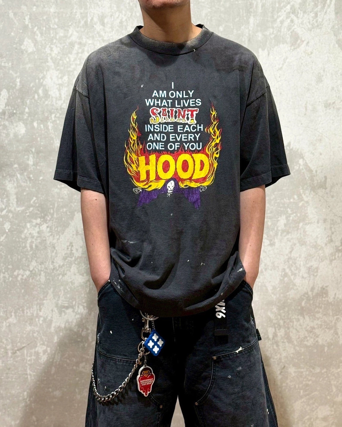 ©︎SAINT Mxxxxxx × NEIGHBORHOOD / NH_SS TEE / STHD.HOOD (SM-HR8-0000-C69)