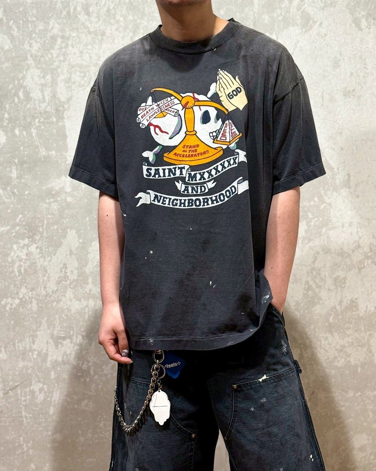 ©︎SAINT Mxxxxxx × NEIGHBORHOOD / NH_SS TEE / STHD.PRAY (SM-HR8-0000-C68)