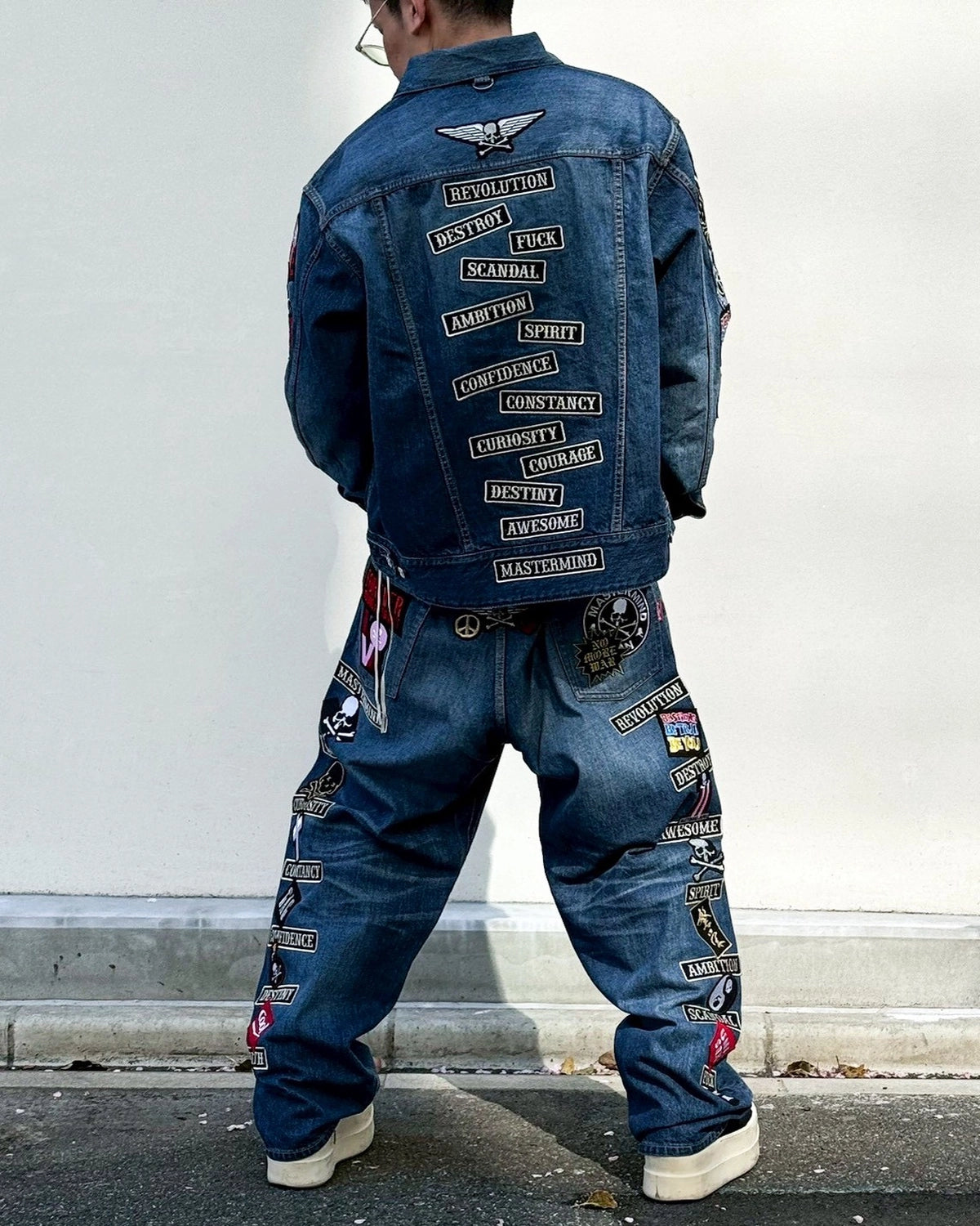mastermind JAPAN / MJ PATCHED DENIM JACKET (MJ26EE1-BL015)