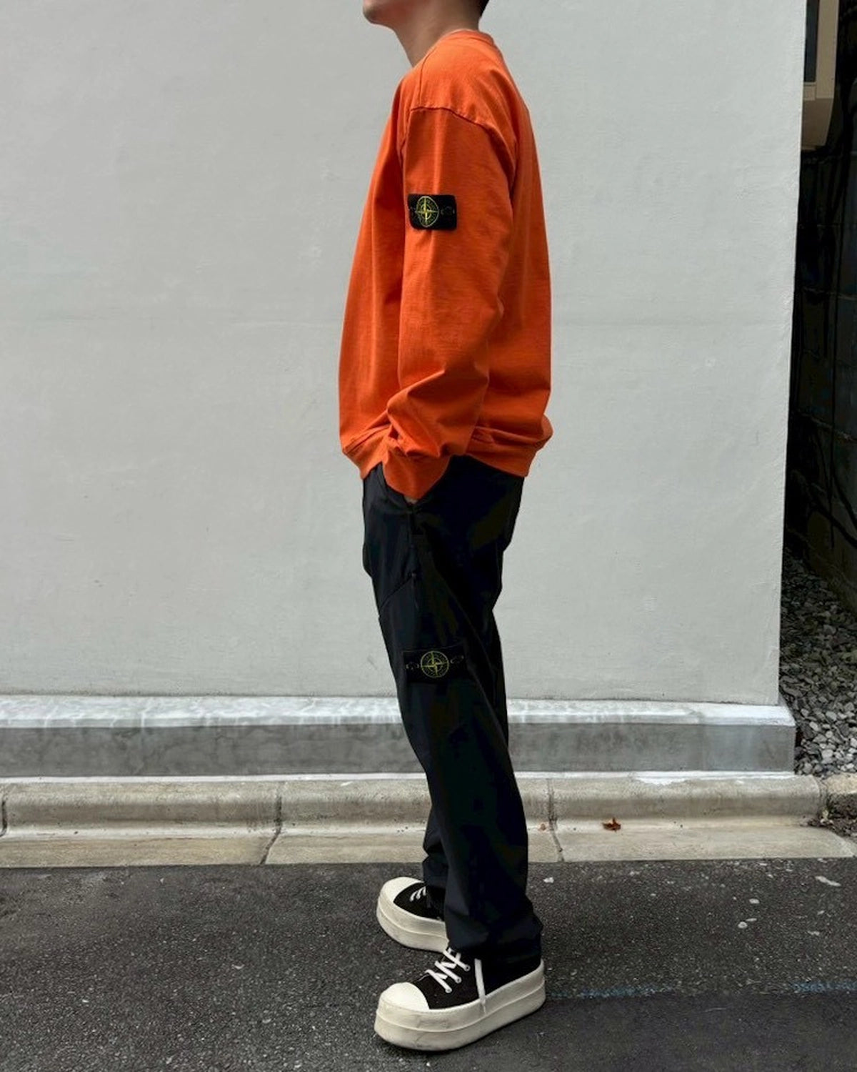 STONE ISLAND / HEAVY ORGANIC COTTON JERSEY (L2S156100057S0B50)